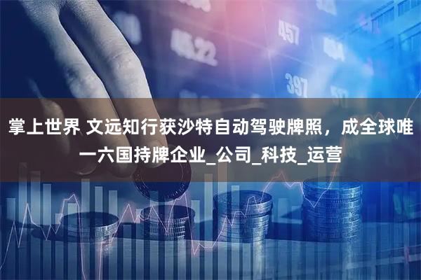 掌上世界 文远知行获沙特自动驾驶牌照，成全球唯一六国持牌企业_公司_科技_运营